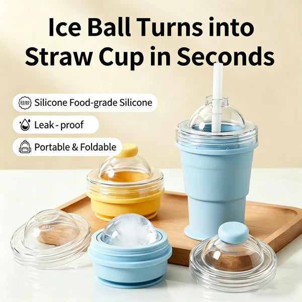 🎀Foldable Silicone Ice Ball Drink Cup