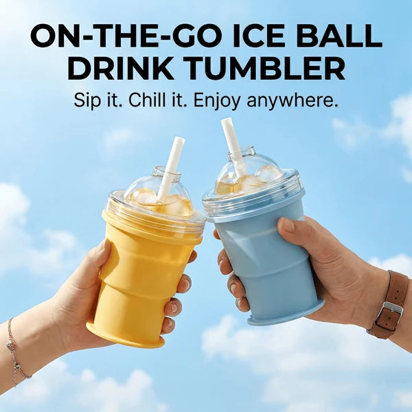 🎀Foldable Silicone Ice Ball Drink Cup
