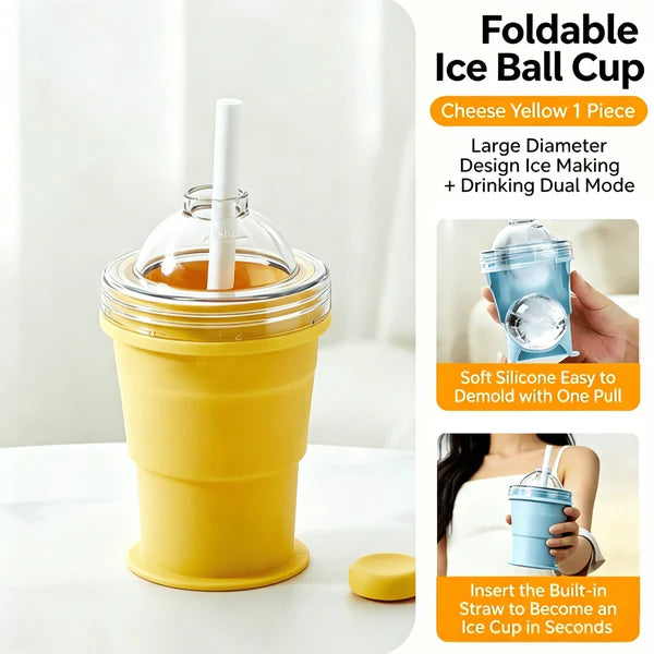 🎀Foldable Silicone Ice Ball Drink Cup