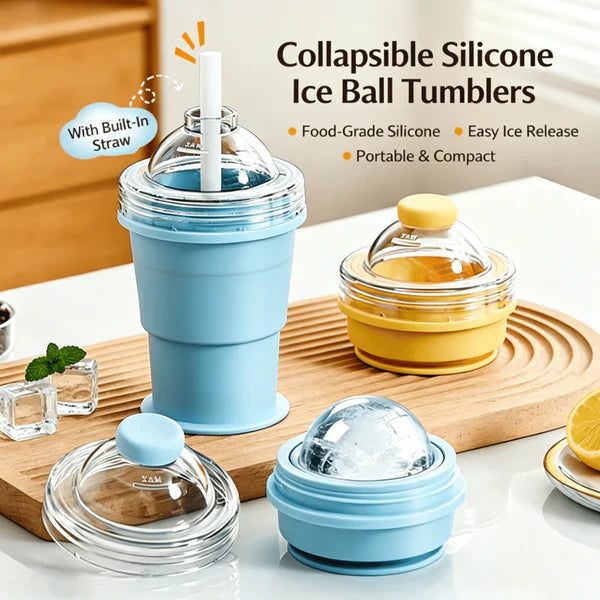 🎀Foldable Silicone Ice Ball Drink Cup