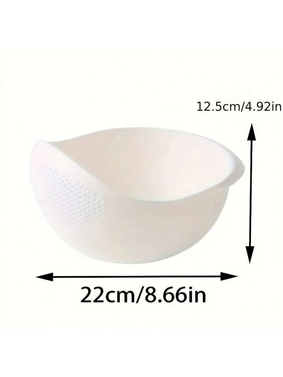10-inch Plastic Kitchen Strainer Basket—Perfect for washing vegetables, fruits, salads, and pasta | Durable perforated design for easy cleaning and storage